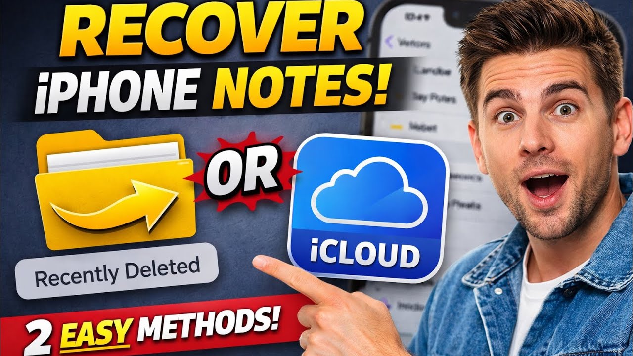 How to Restore Deleted Notes on iPhone (2 Easy Ways to Recover Notes)