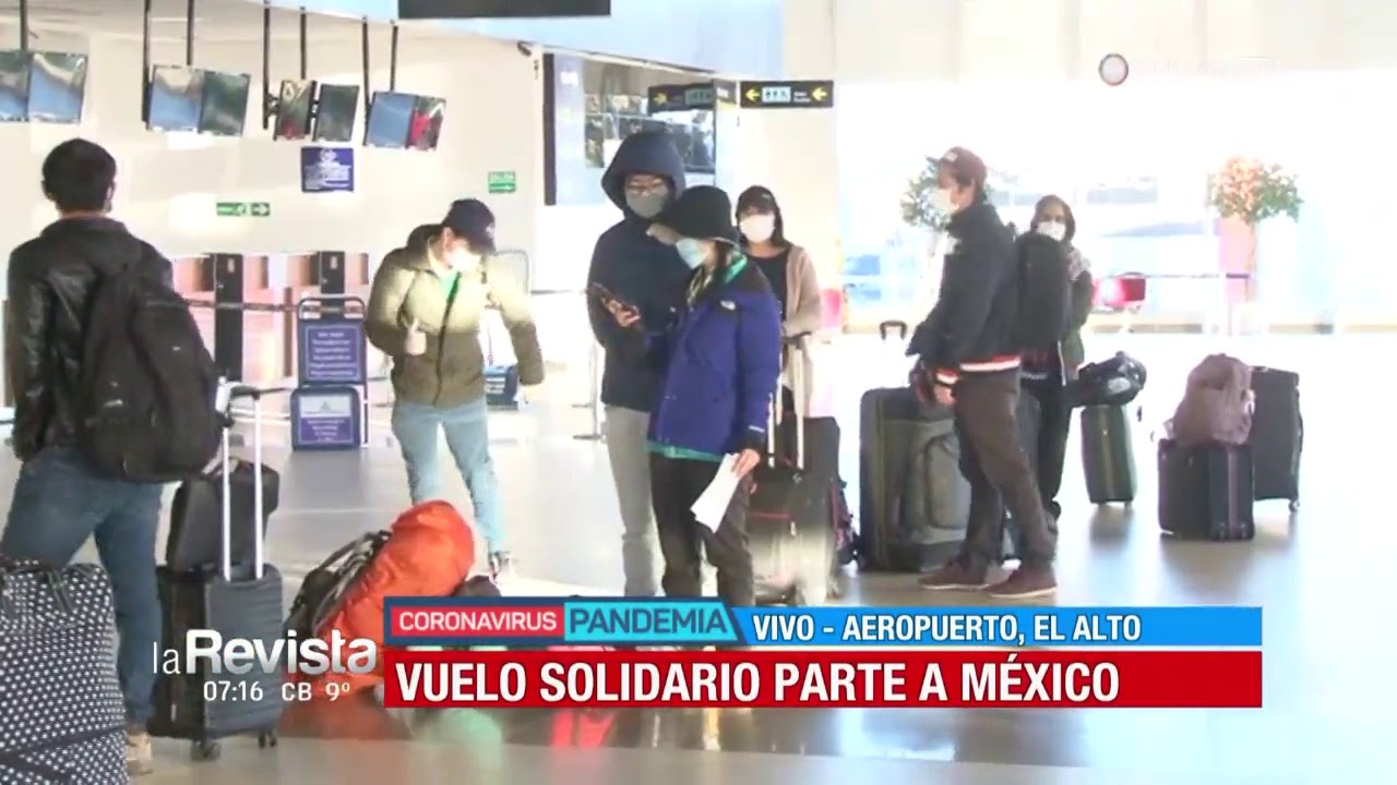 Sale un vuelo hacia México con varios ciudadanos extranjeros desde El Alto