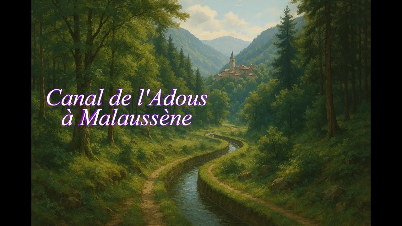 Le canal de l'Adous à Malaussène