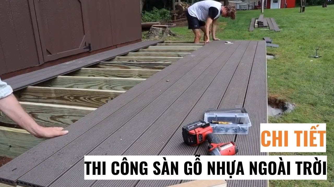 Hướng dẫn thi công sàn gỗ nhựa ngoài trời | Sàn gỗ nhựa composite | Haroma