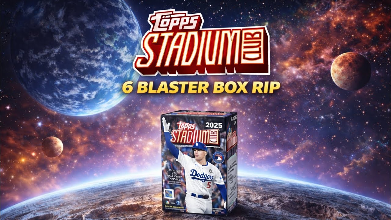6 коробок Blaster Box с карточками Topps Stadium Club 2025 года… Нам удалось вытащить что-нибудь ...