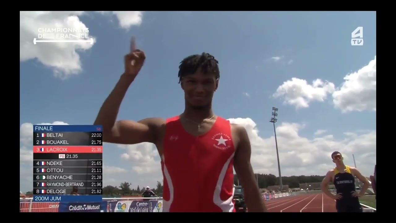 Championnats de France d'athlétisme juniors 2023 Chateauroux - 200m JUM