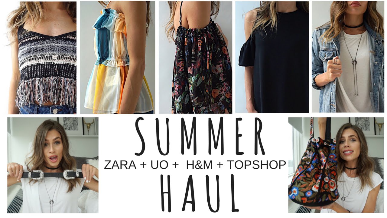 Summer 2016 Haul & TRY ON | Zara + Topshop + H&M + Urban Outfitters + Anthropologie + Forever 21