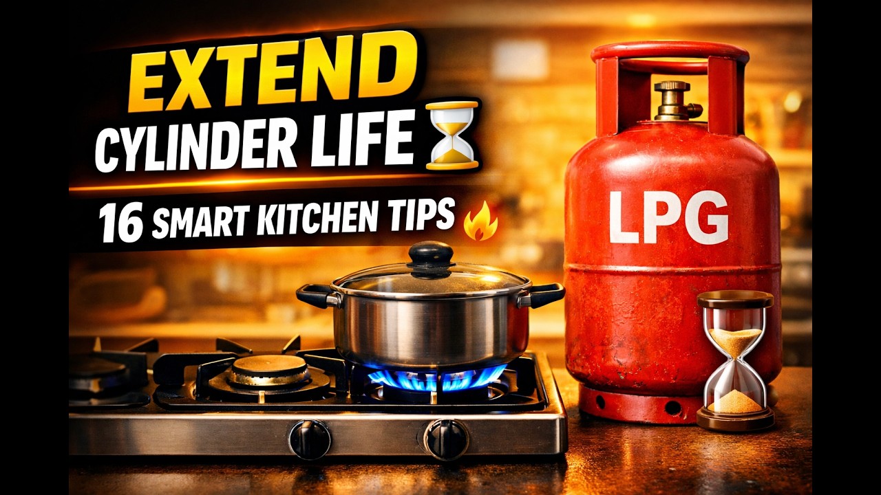 LPG Gas Savings Tips | Extend Gas Cylinder Life | Save Cooking Gas | Kitchen Tips