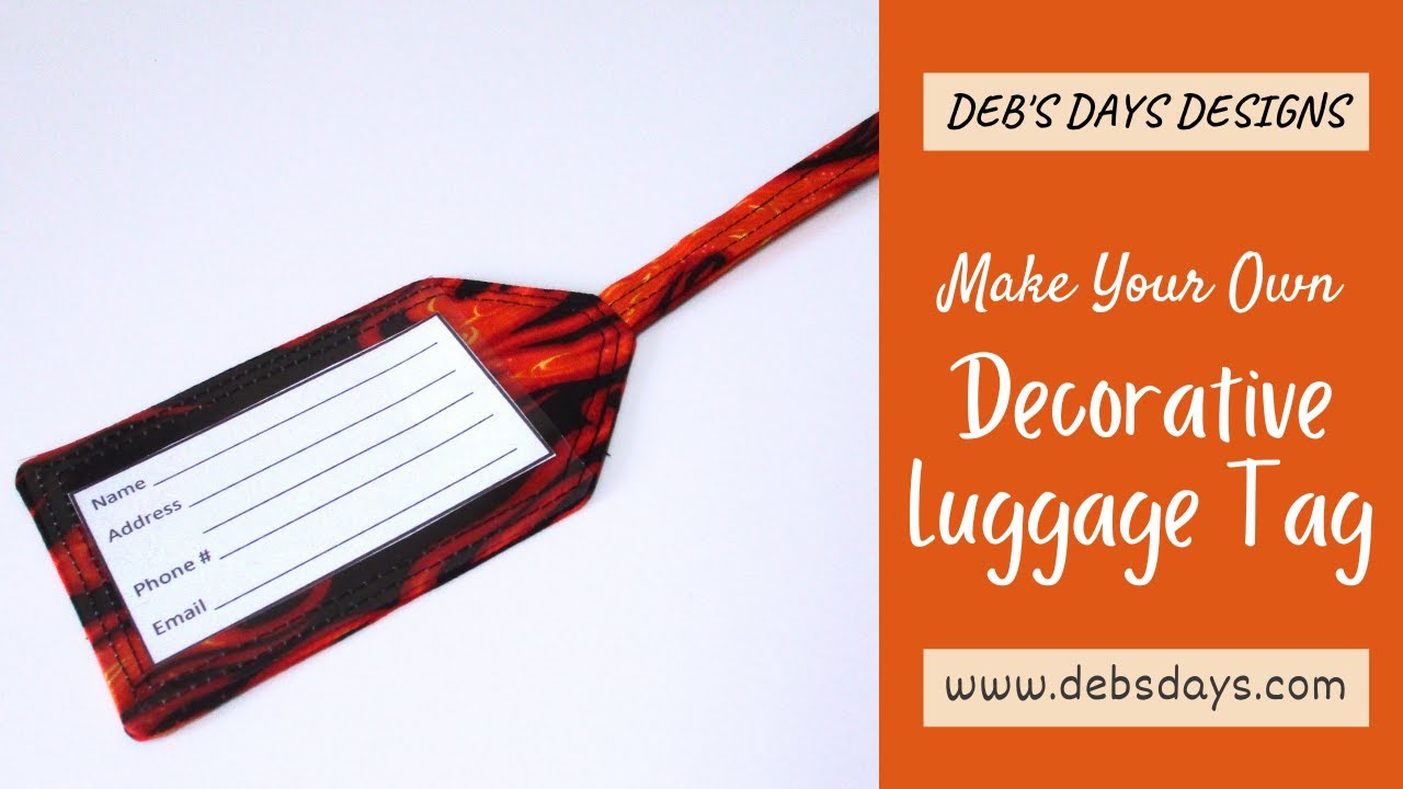 How to Sew a Decorative Luggage Tag : DIY Travel Gifts