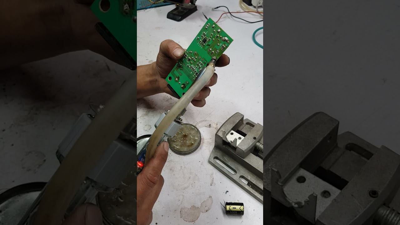Tét máy hút thiếc trước khi gửi cho khách#mayhutthiec