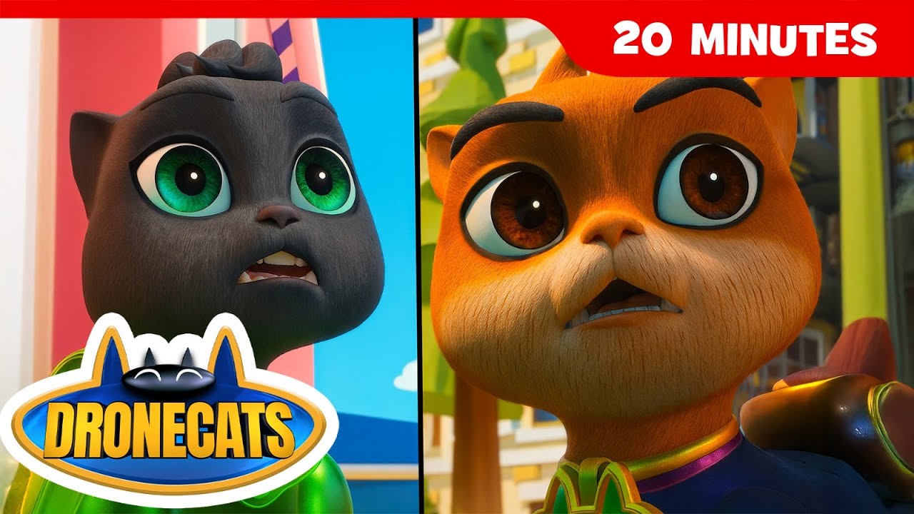 Drone Cats 🚀🐾 | Hollywood Mayhem in “Movie Star Madness!” | Double Episode Special