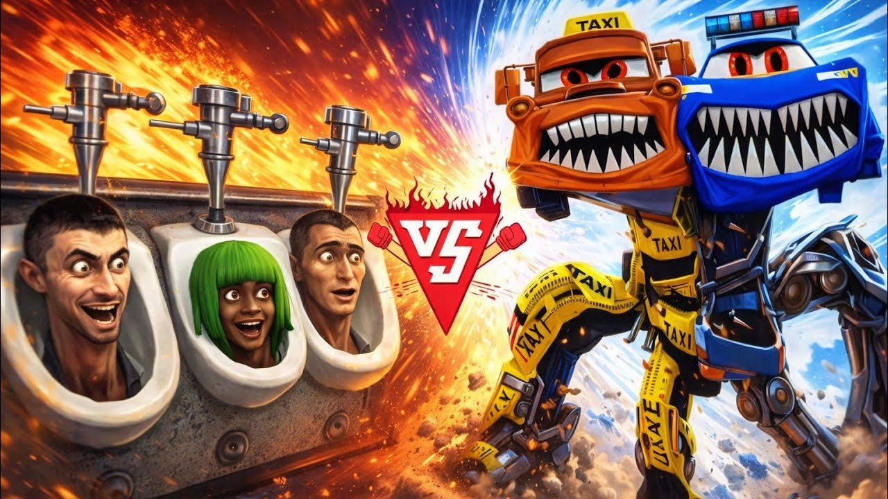 Toilet Heads vs Monster Cars – Who Wins? 🤯