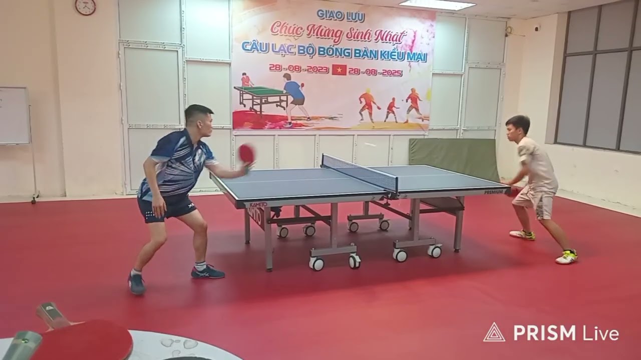 Nam Shopi VS Hiếu gai tại clb bóng bàn Kiều Mai