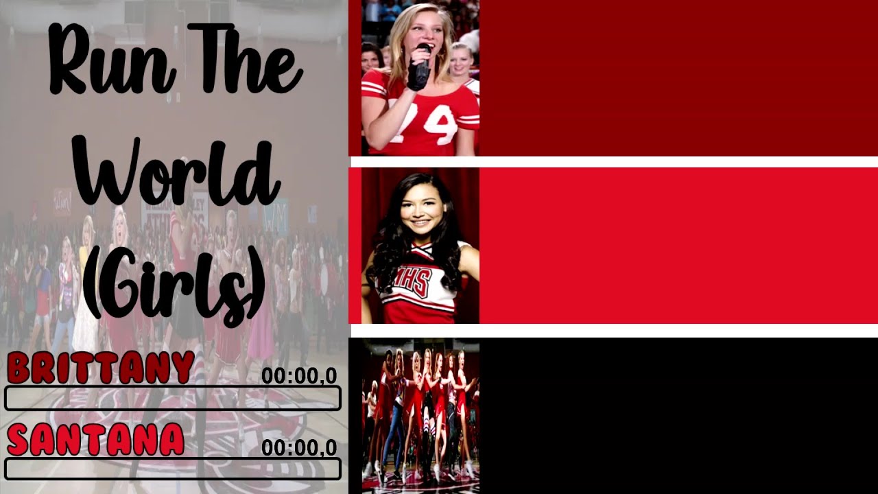 Glee - Run the World (Girls) | Line Distribution + Lyrics