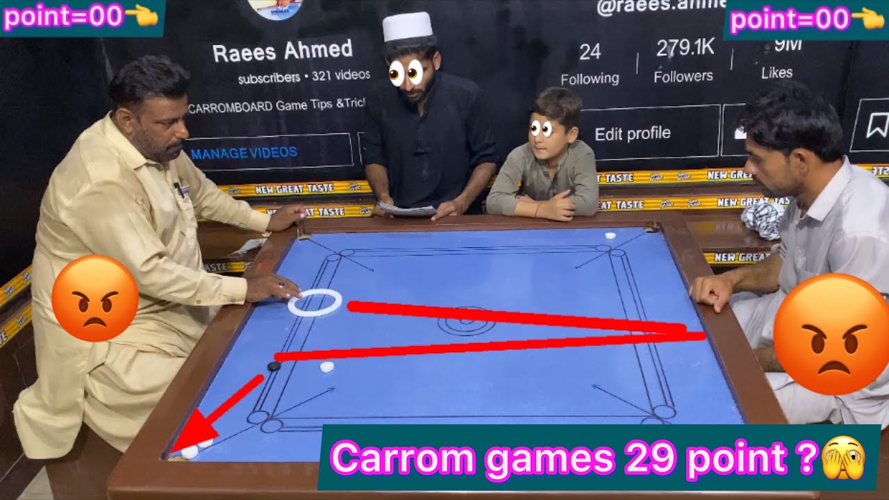 CARROM BOARD 29 POINT ALI KHAN (vs) SHAH G BIG GAMES 🌍🇮🇳🇧🇩🇵🇰🫡