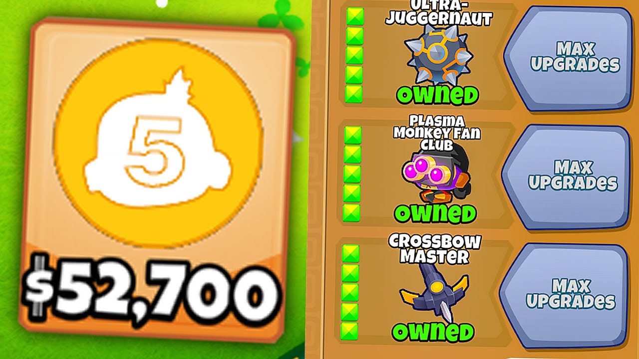 LOSOWE MAŁPKI 5-5-5 Z ADMIROSEM BEZ ULEPSZANIA! - BLOONS TD 6