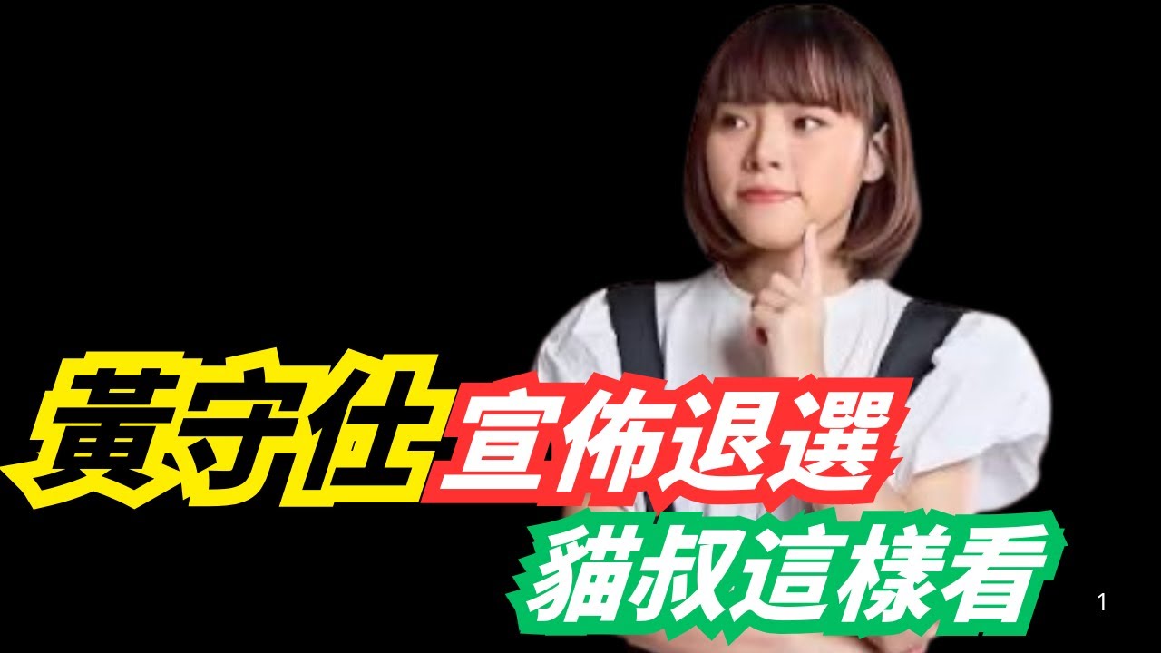 黃守仕宣佈退選，貓叔這樣說
