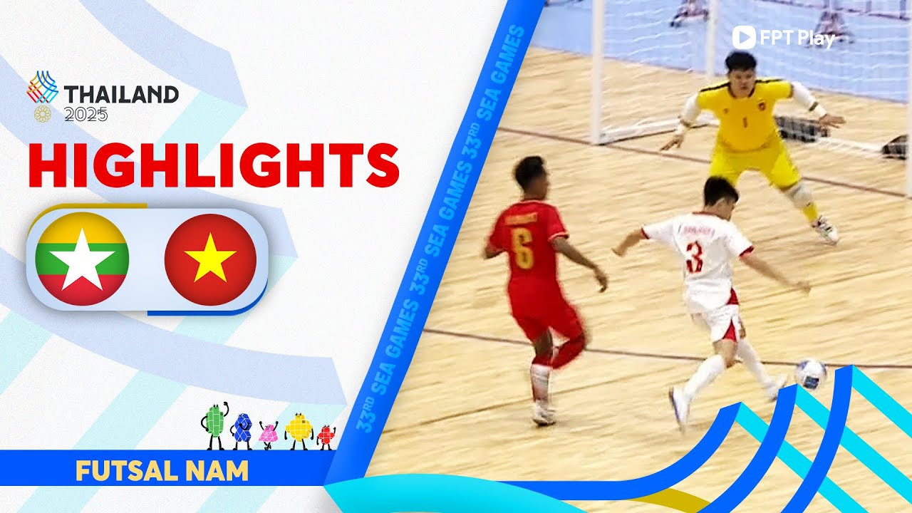 HIGHLIGHTS: MYANMAR - VIỆT NAM | FUTSAL NAM - SEA GAMES 33