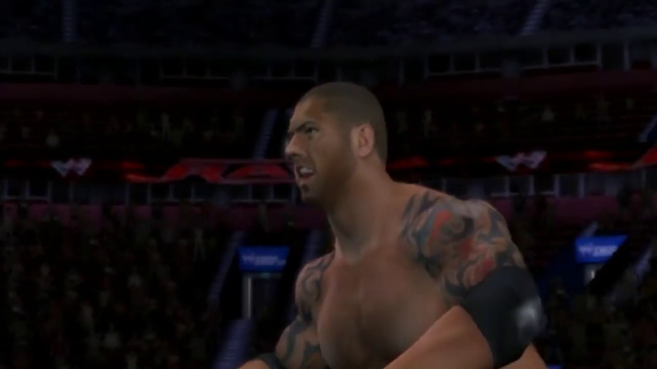 John Cena vs Batista _ Smackdown vs Raw 2011 - Ps2