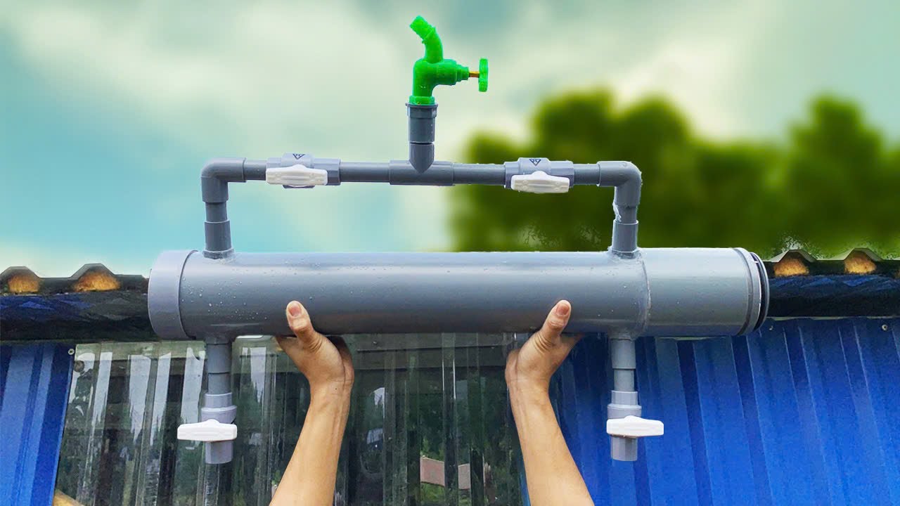 I Never Have to Buy Water Again! Top 12 Water Filter Methods from PVC Drainage Pipes