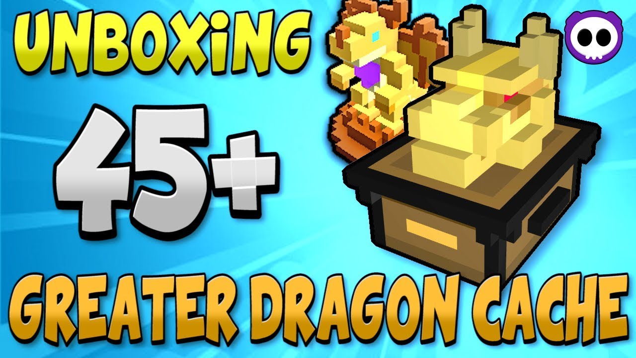 UNBOXING OVER 45+ GREATER DRAGON CACHE IN TROVE! - Using 4 Golden Dragon Effigy