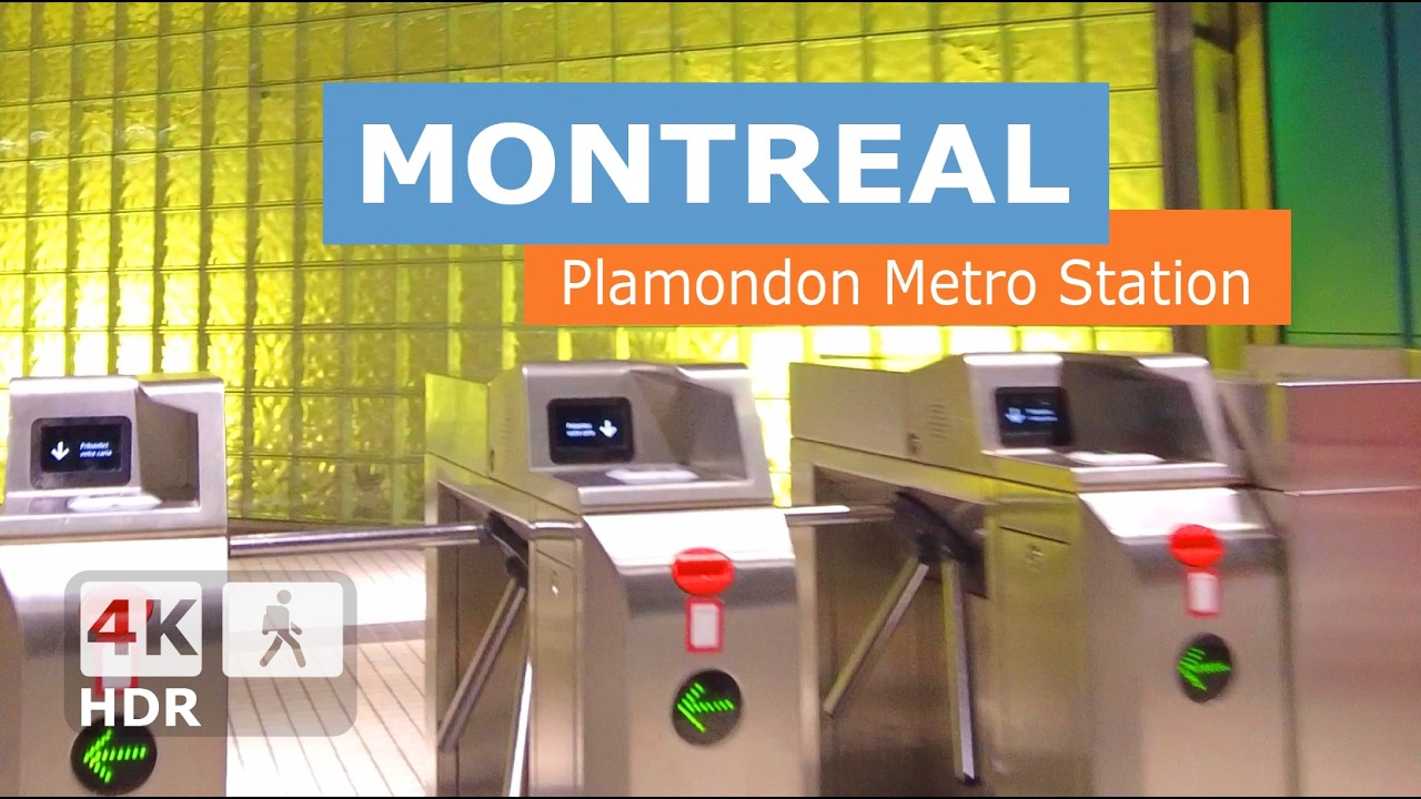 [ 4K ] Plamondon Metro Station Walking Tour | 🟠 Orange Line | Montreal, Quebec, Canada 🇨🇦 2025