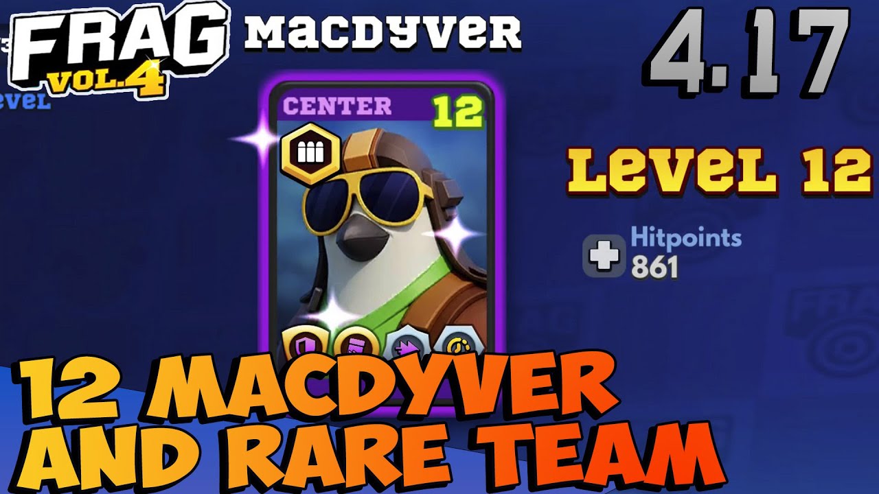 FRAG Pro Shooter - 12 MacDyver and Rare Team🔥4.17 Gameplay🔥(iOS,Android)