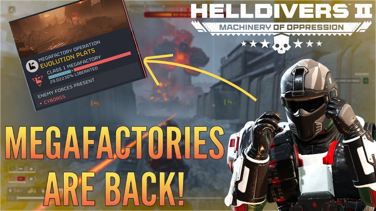Helldivers 2 | Киборги строят новые мегафабрики! Снаряжение для мегафабрики и советы!