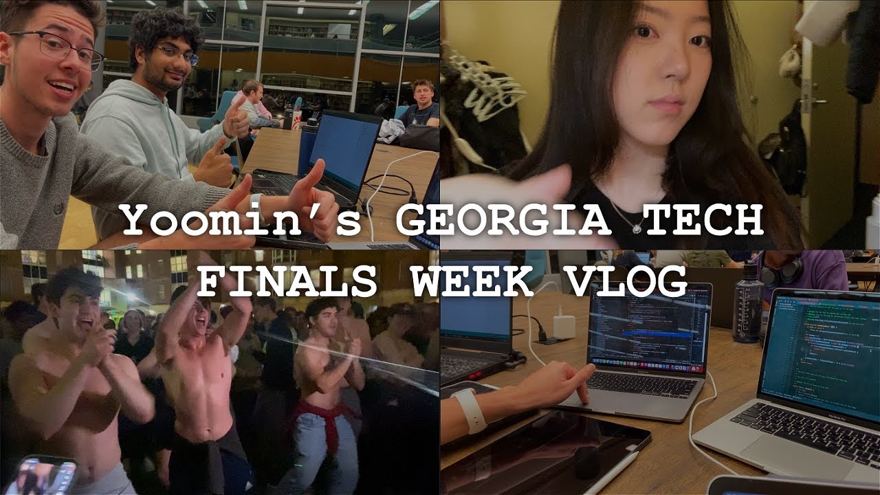 FINALS WEEK VLOG in Georgia Tech 📚 studying with friends, marching band performance, note taking