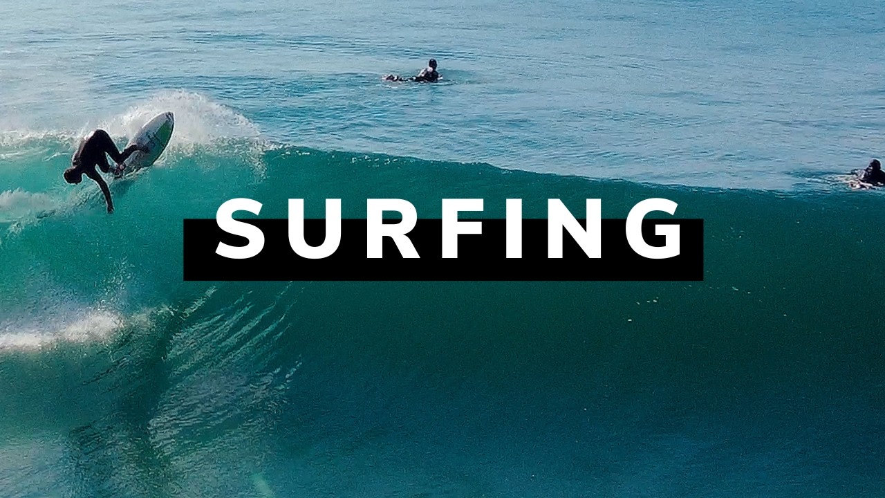 Surf com altas ondas na Praia Mole em Floripa - Drone 4k Sessions