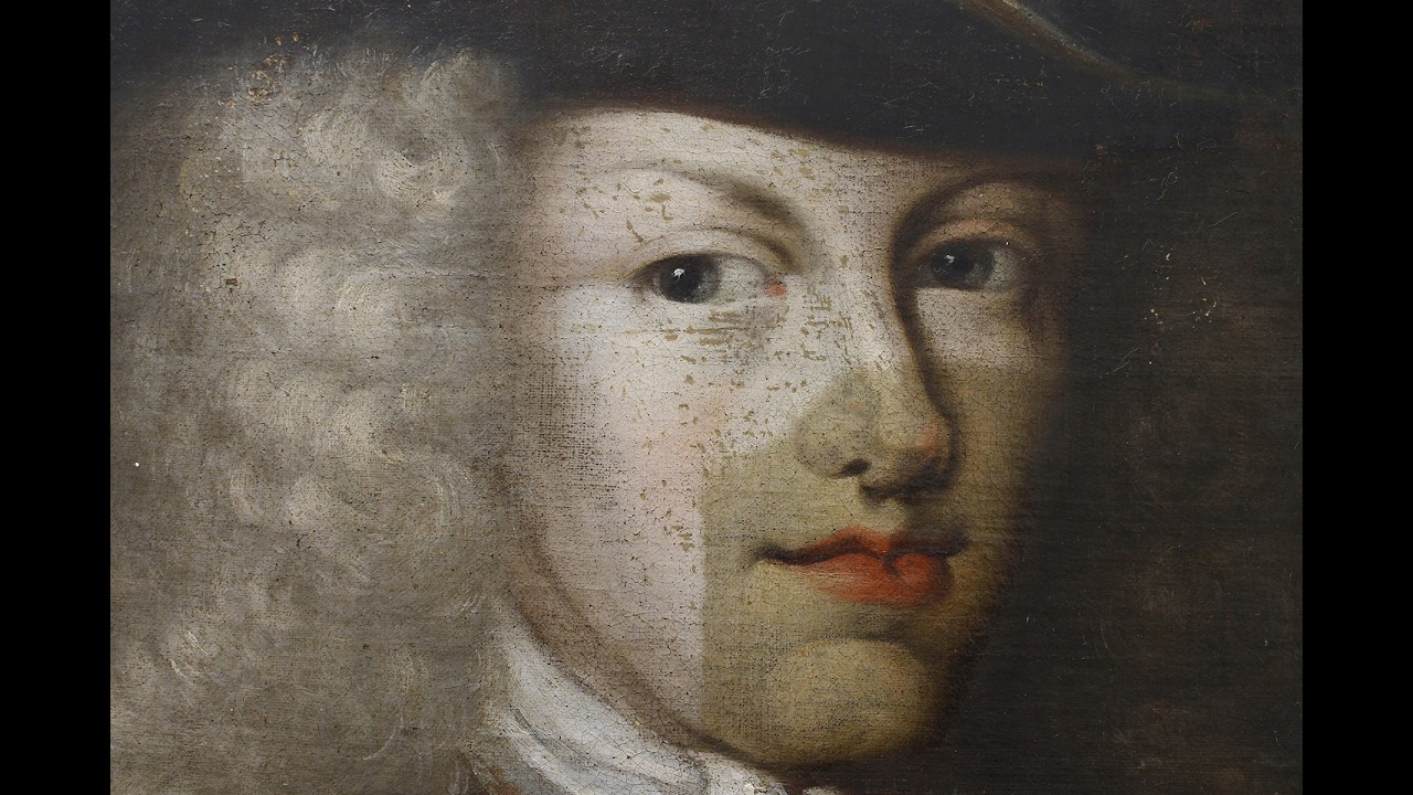 Restauración de un retrato de Felipe V