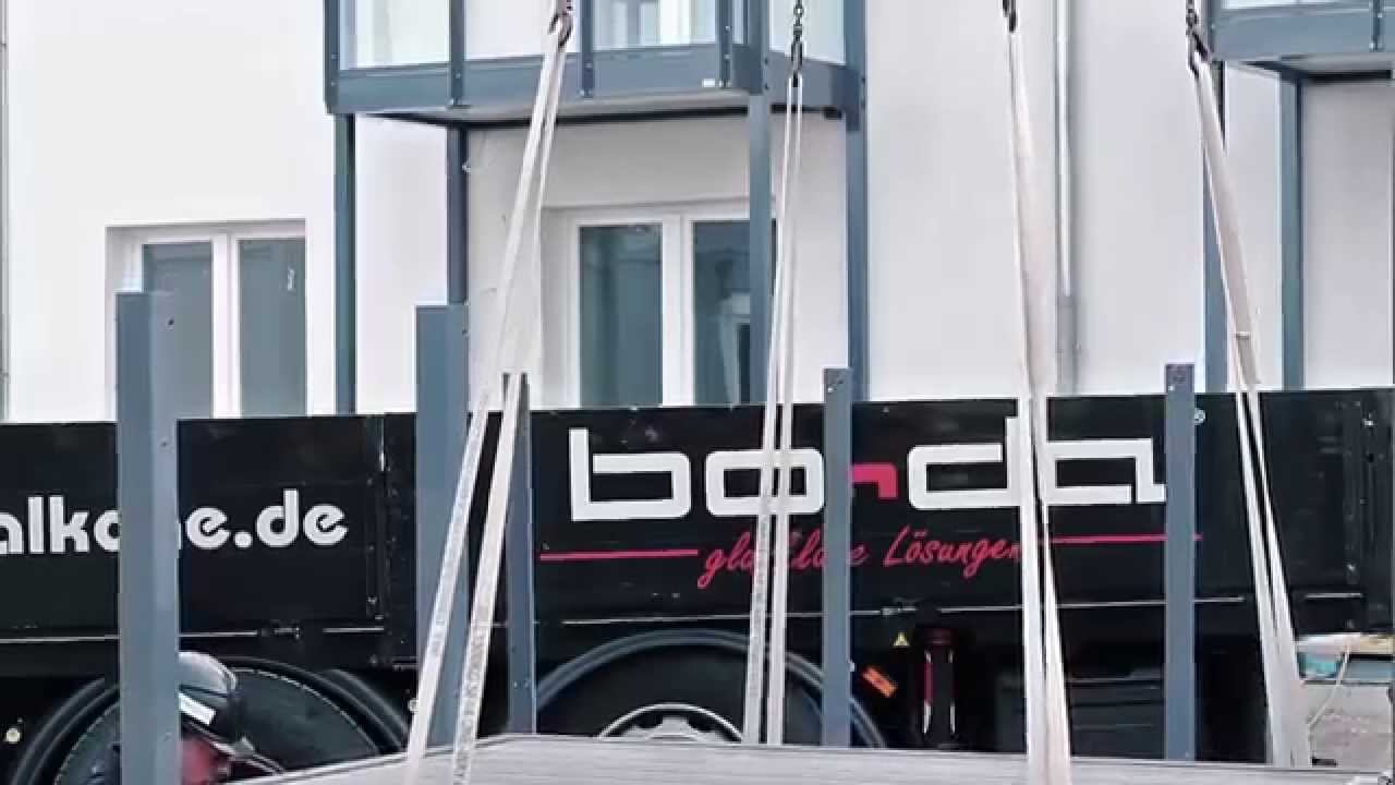 Bonda Balkon und Glasbau - Die Montage