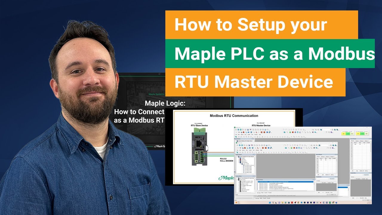 How to Set Up your Maple PLC as a Modbus RTU Master Device