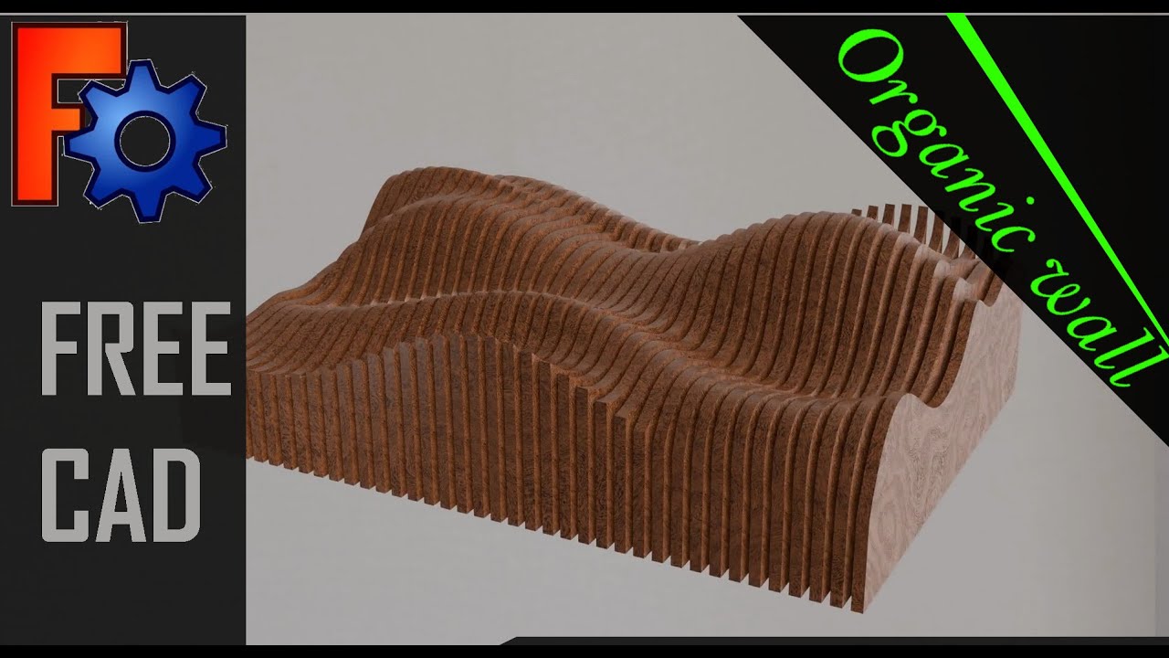 How to create a basic organic parametric wall using Freecad