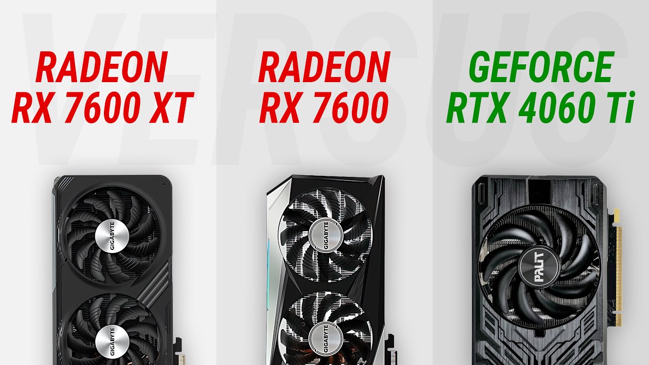 Radeon RX 7600 XT vs RX 7600 vs RTX 4060 Ti: Test in 7 games at 1080p/1440p