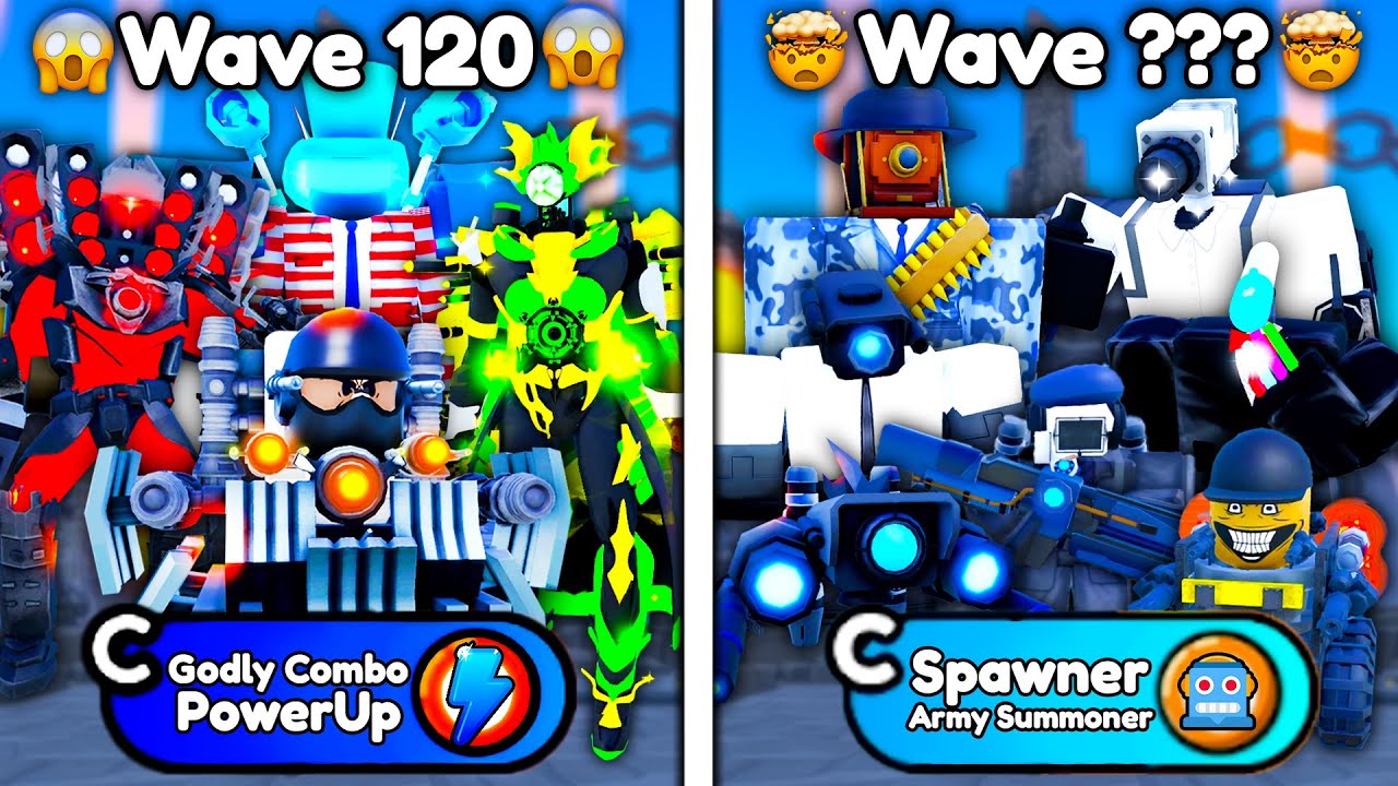 UPDATED TEAM BATTLE 😲 GODLY vs SPAWNERS 😱 BIG TRADES - Roblox Toilet Tower Defense