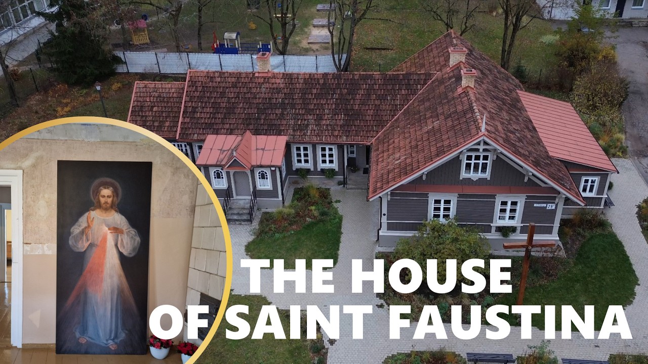 Vilnius: ST. FAUSTINA'S HOUSE Antakalnis | DOM ŚW. FAUSTYNY W Wilnie | Litwa (Dron 4K)