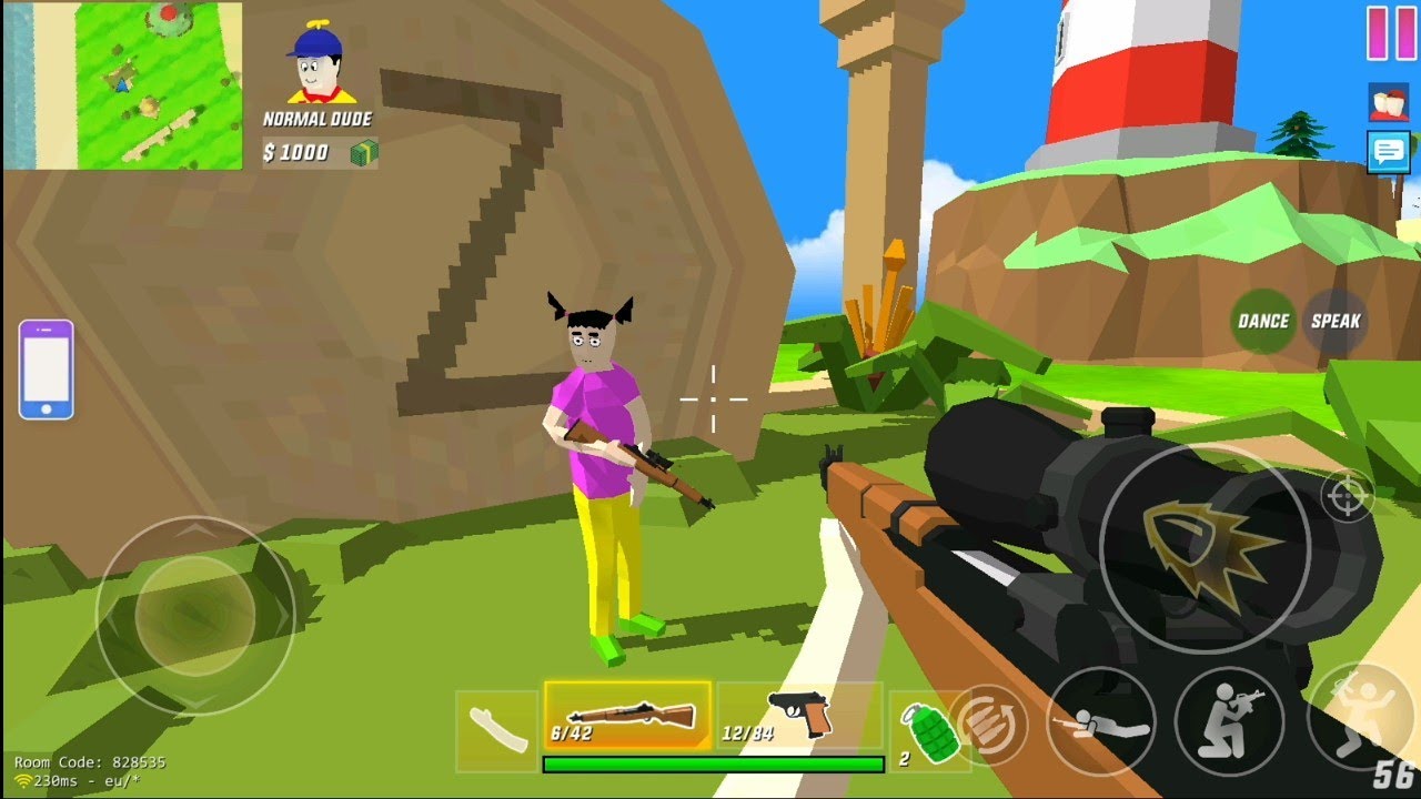 Duel disert sniper Papa Dude vs Mica di pulau  mercusuar 🤣