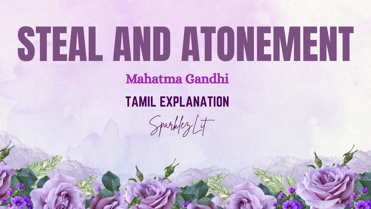 Mahatma Gandhi's Steal and Atonement EXPOSED - What They Don't Want You to Know Asparklez literature