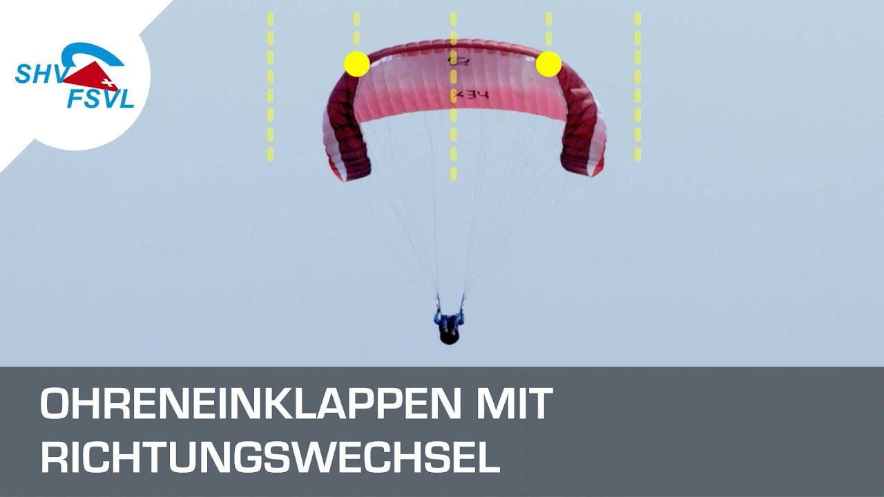 Ohreneinklappen mit Richtungswechsel