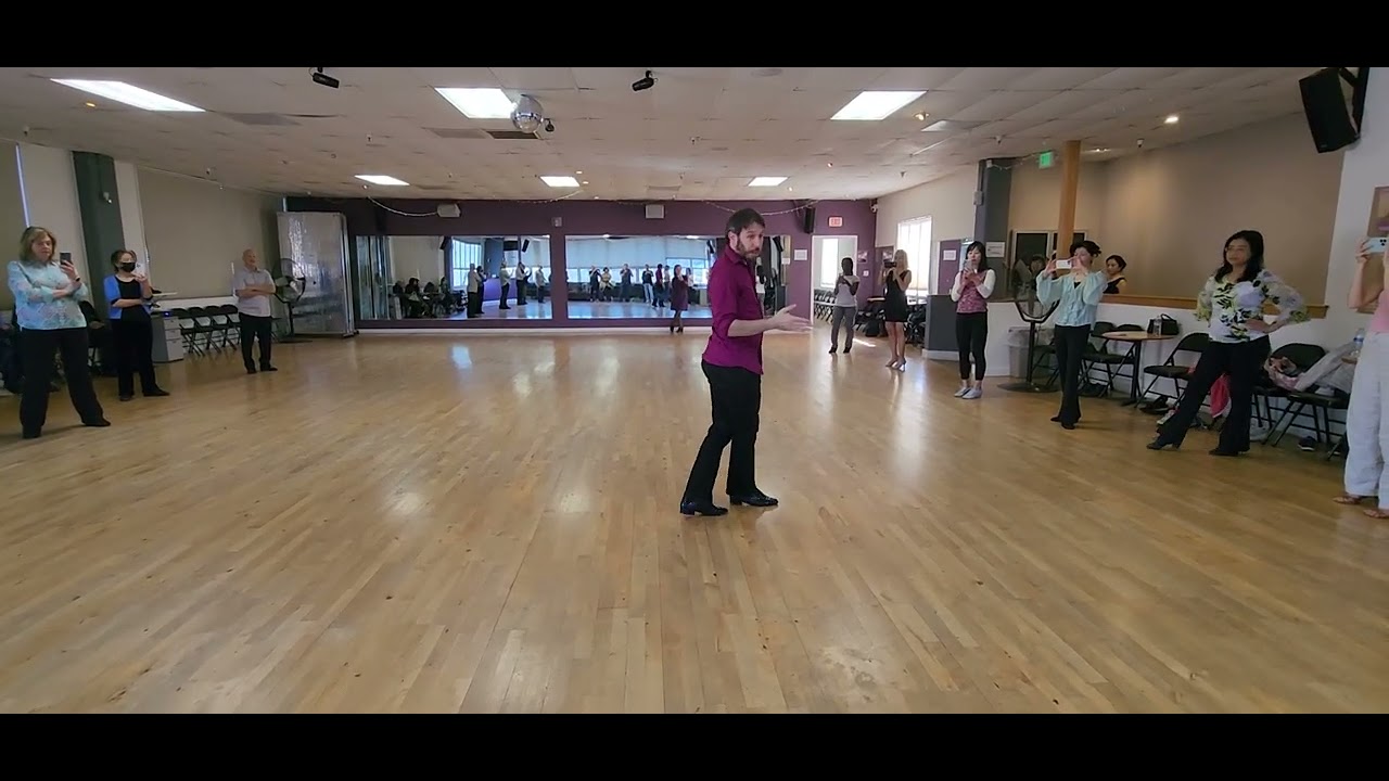 Samba line dance footwork 