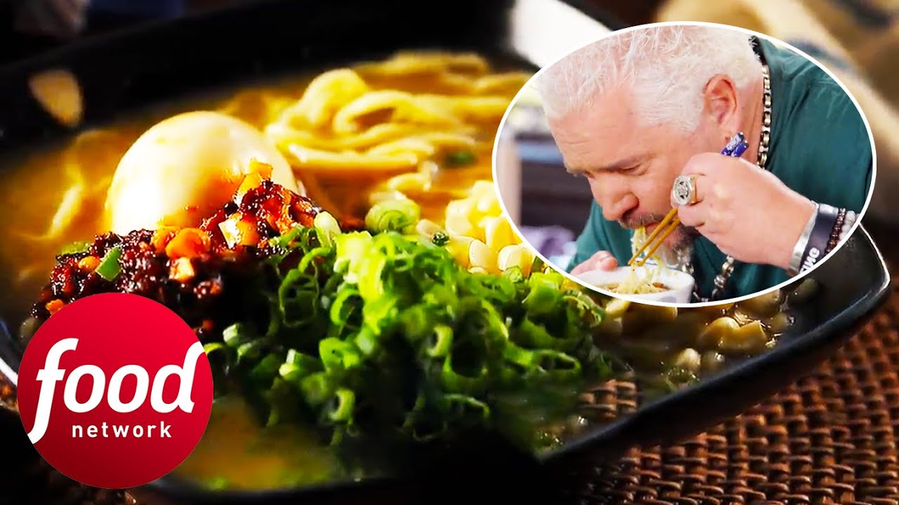 Guy Fieri Tries Next Level Unique Brown Butter Toast Ramen | Guy's Ranch Kitchen