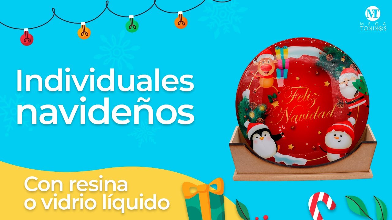 Aprende a elaborar tus individuales navideños con resina