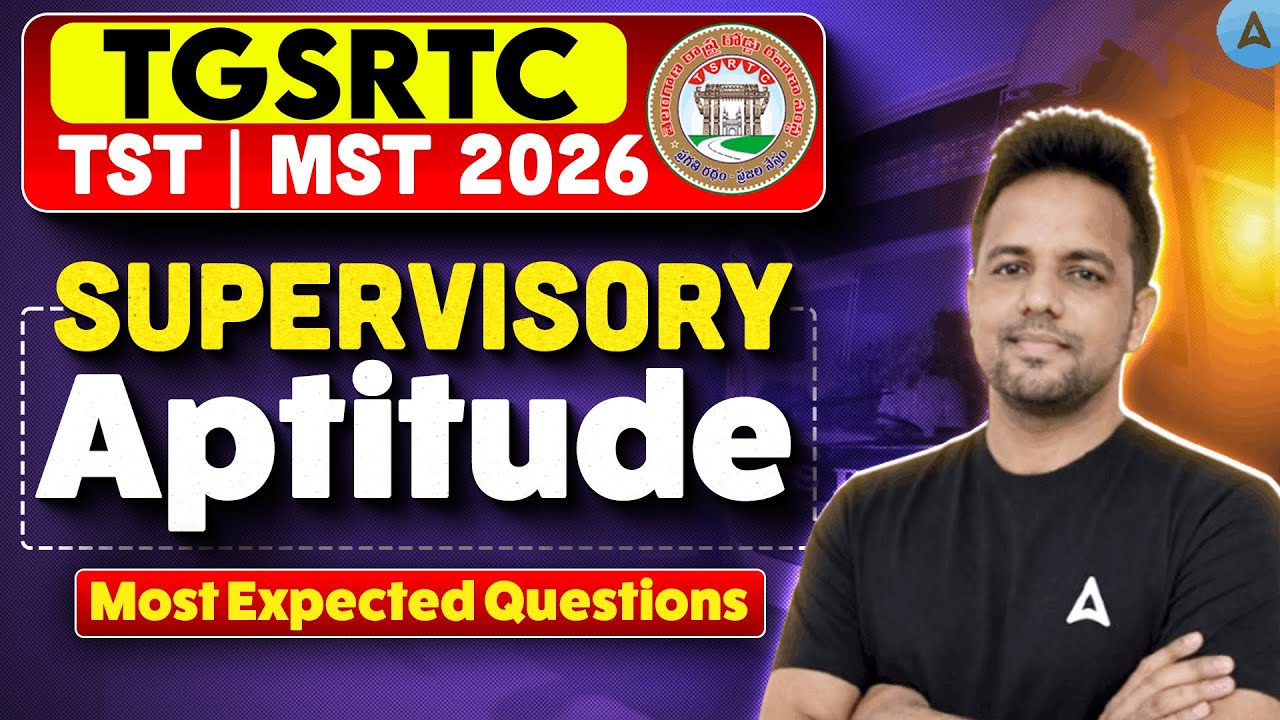 Supervisory Aptitude Classes in Telugu 2026 | TSRTC Supervisory Aptitude Most Expected Questions