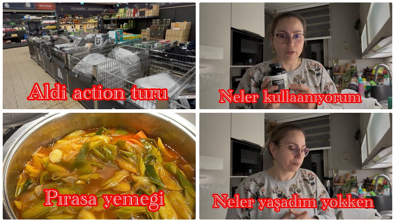 YINE ÇENEM DÜŞTÜ | AKŞAM YEMEĞI | ALDİ TURU | KILO VERIRKEN NELER KULLANIYORUM | VITAMINLER