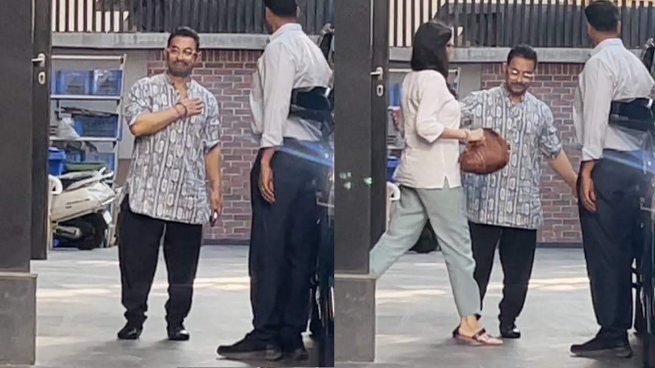 Aamir Khan With Girlfriend Gauri Spratt Spotted At Excel Entertainment Office