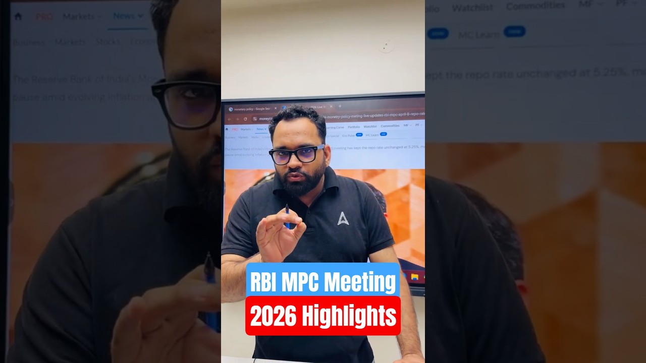 RBI MPC Meeting 2026 Highlights #RBIMPC #RBIMonetaryPolicy #RBINews #RepoRate2026 #SanjayMalhotra