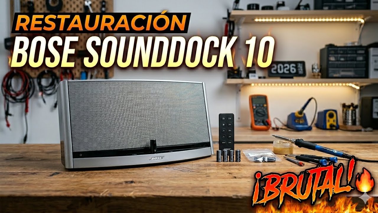 ¿Vale la pena en 2025? Bose SoundDock 10 restaurada 🔧 suena BRUTAL 🔥 con solo cambiar 4 capacitores