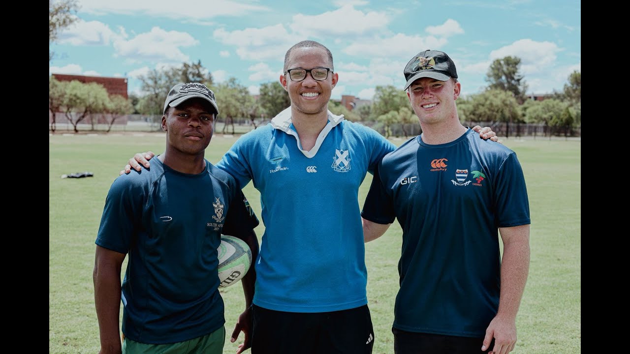 Kicking competition with Lamla Mgedezi and O'Ryan Kleyn