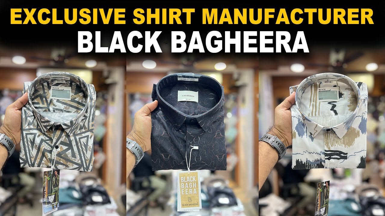 EXCLUSIVE SHIRT MANUFACTURER | BLACK BAGHEERA | PREMIUM QUALITY