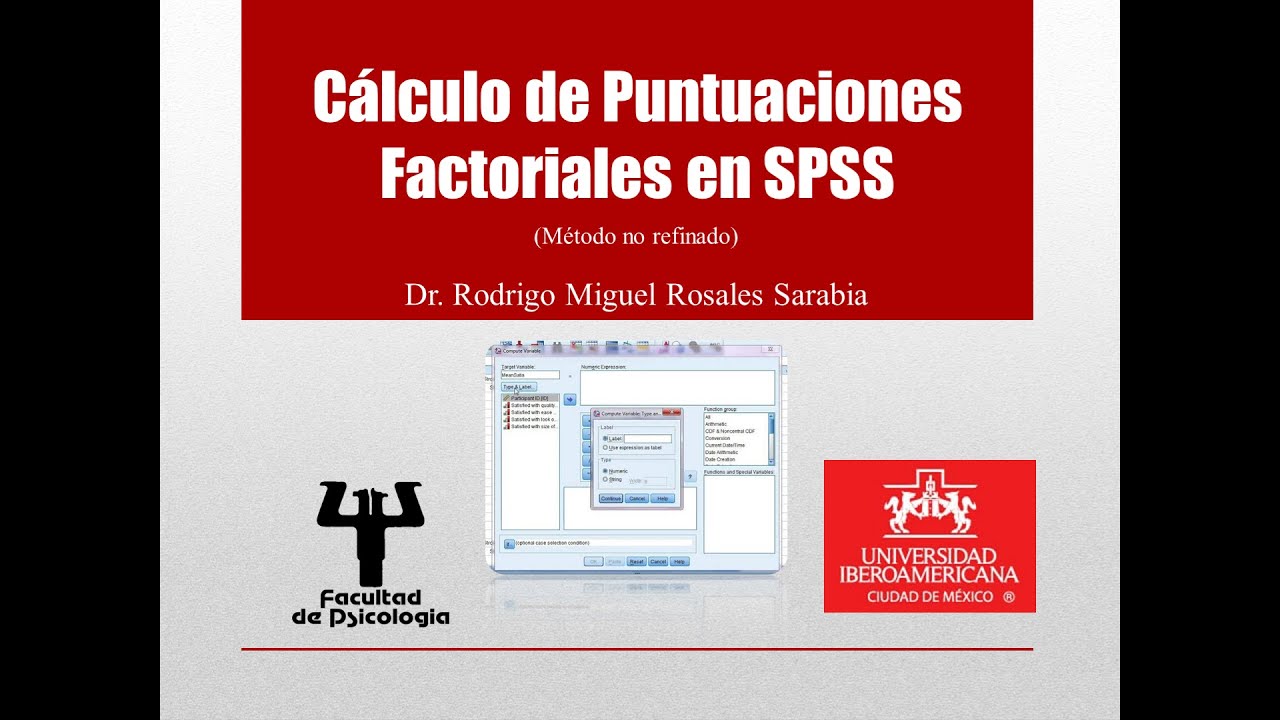 Tutorial: Cálculo de Puntuaciones Factoriales (Factor Scores) en SPSS