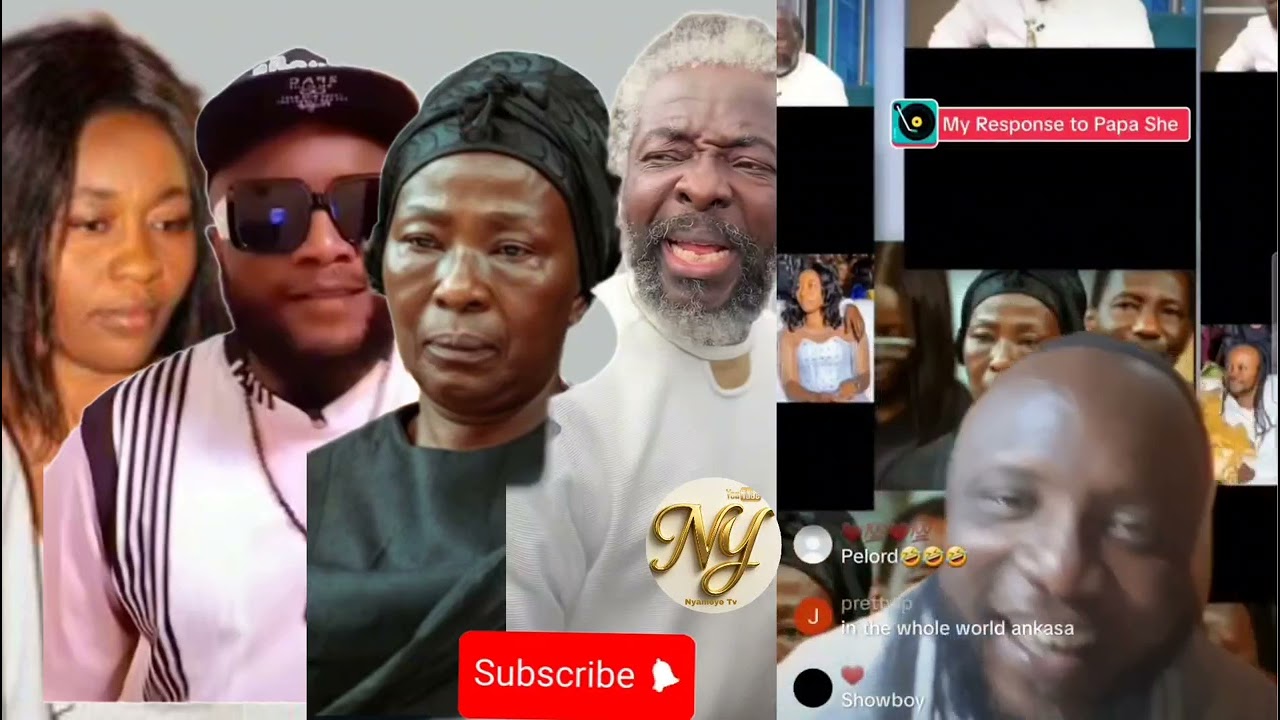 Kamel Mohammed is on tiktok live and is on papa shee,Akosua serwaa and team legal wife's neck..