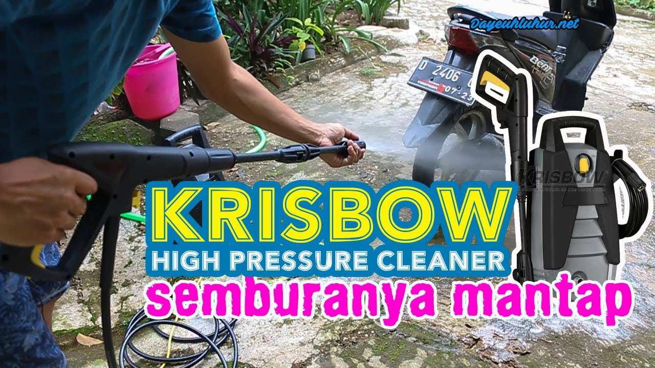 Krisbow High Pressure Jet Cleaner 100 Bar 10100228 Alat Cuci Mesin Steam Mobil Motor Tekanan Tinggi