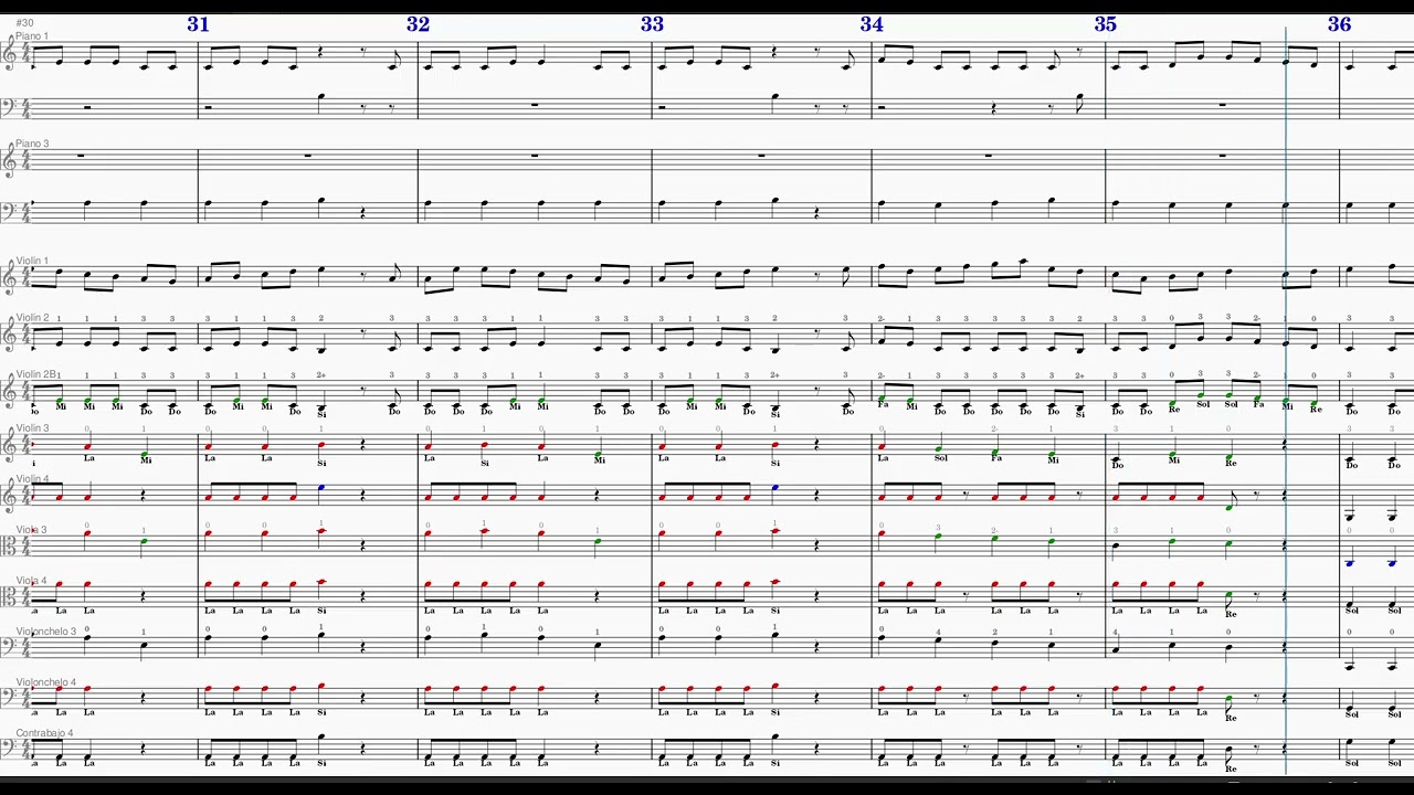 God rest ye merry gentlemen piano 1, 3 - violin 1,2,2b,3,4 - viola 3,4 - cello 3,4 - contrabajo 4
